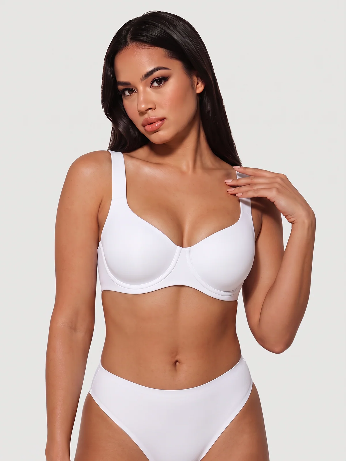Seamless Unlined Balconette Underwired Bra [BOGO]