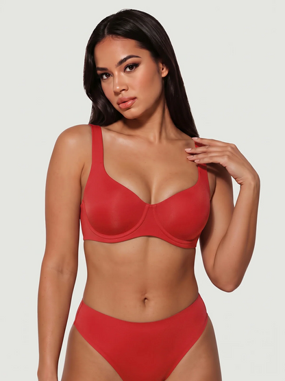 Seamless Unlined Balconette Underwired Bra [BOGO]