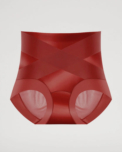 High-Waist Cross Compression Shaping Panties