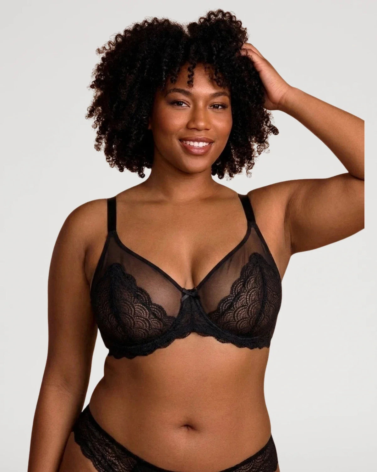Lace Unlined Underwired Minimizer Bra