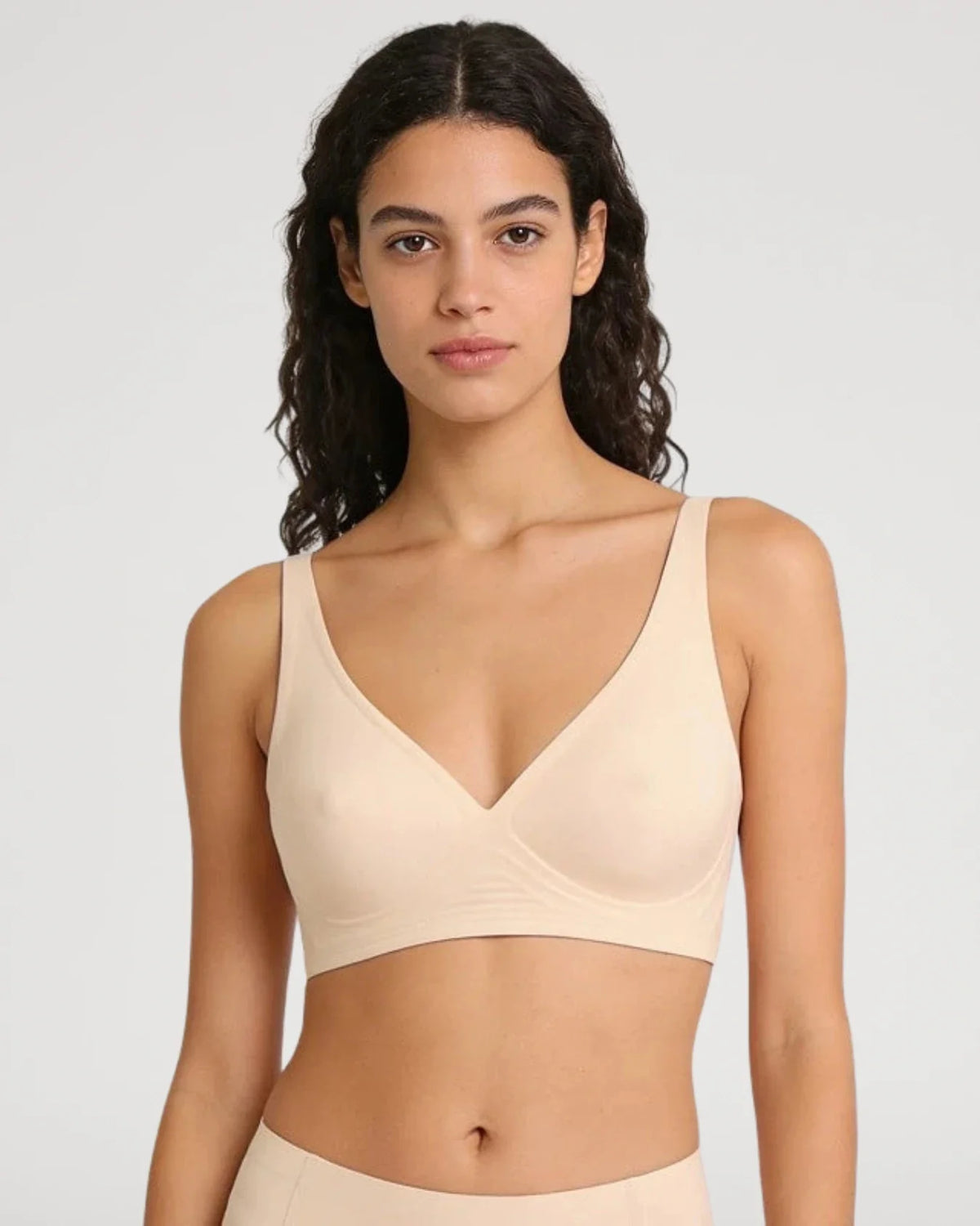 Wireless Push-Up Jelly Bra with Contoured Nipple Details