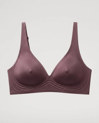 Wireless Push-Up Jelly Bra with Contoured Nipple Details
