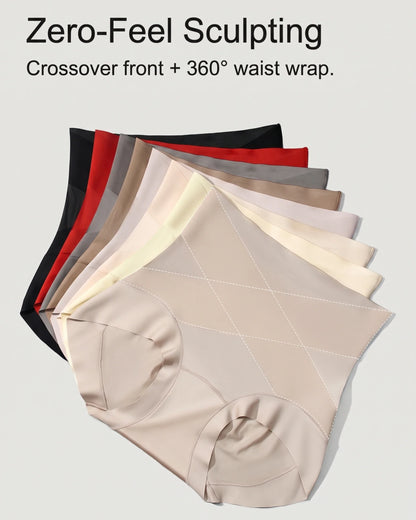 High-Waist Cross Compression Shaping Panties