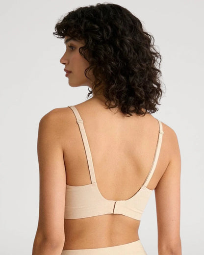 Wireless Push-Up Jelly Bra with Contoured Nipple Details