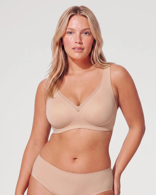 Plunge Mesh Wireless Jelly Seamless Push-Up Bra [BOGO]