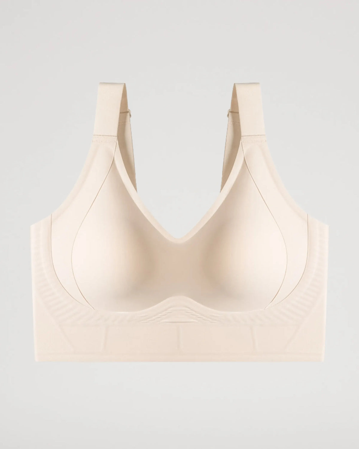 Plus Size Full-Coverage Wireless Padded Jelly T-Shirt Bra