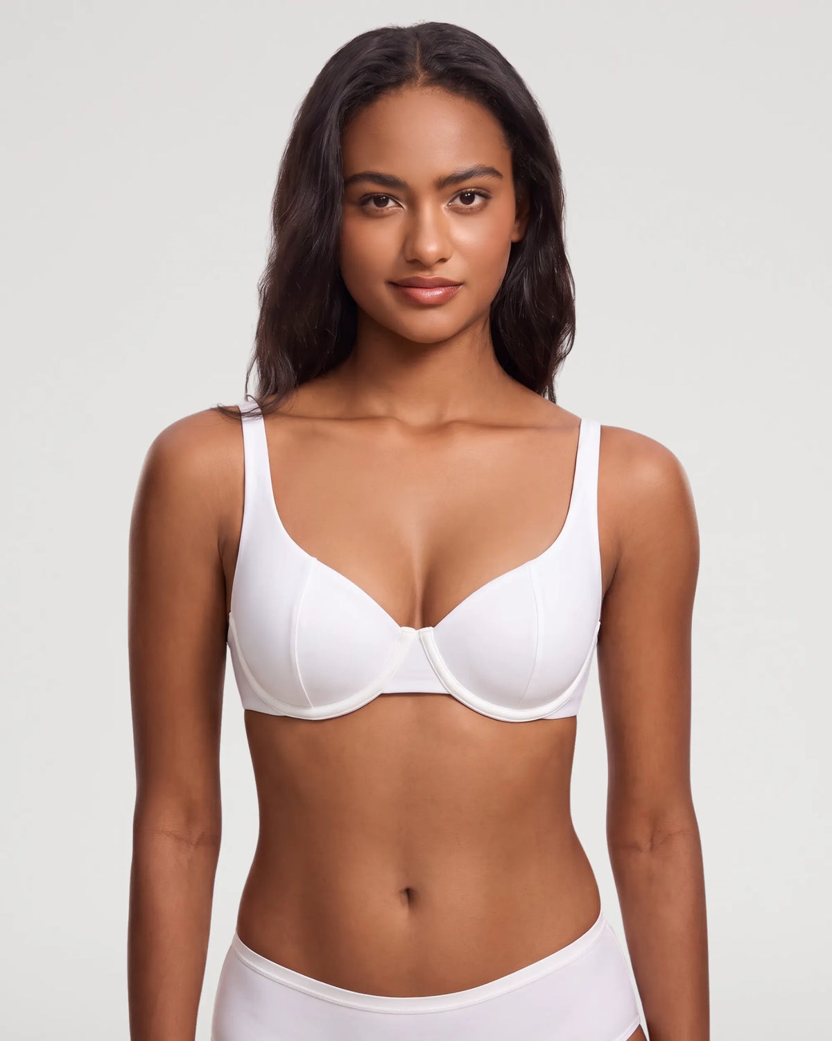 Cloud Satin Unlined Underwire Balconette Bra