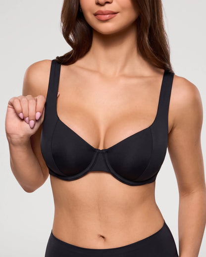 Cloud Satin Unlined Underwire Balconette Bra