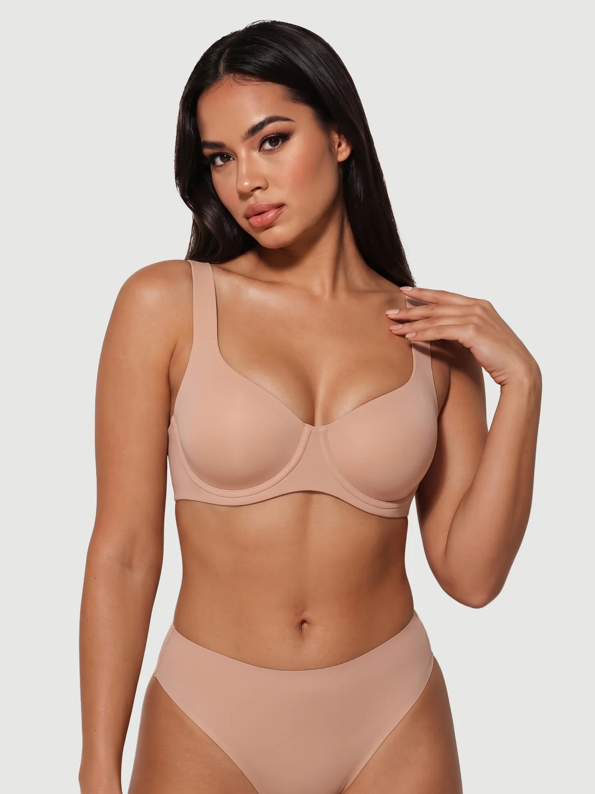Seamless Unlined Balconette Underwired Bra [BOGO]