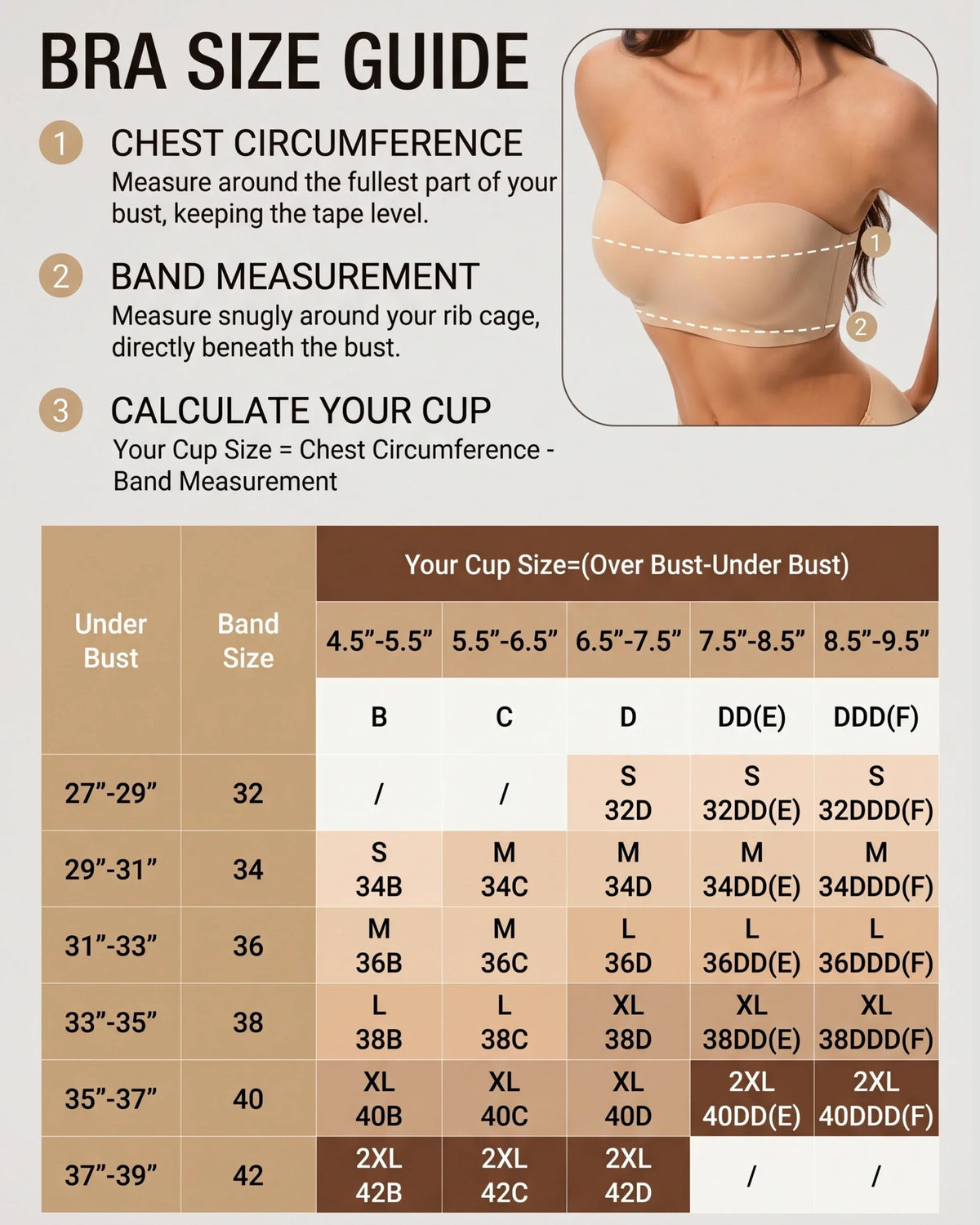 Molded Underwire Strapless Bandeau Bra