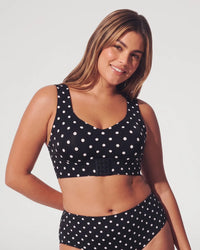 Black polka dot