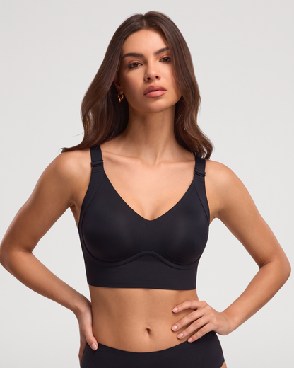 Plus Size Full-Coverage Wireless Padded Jelly T-Shirt Bra