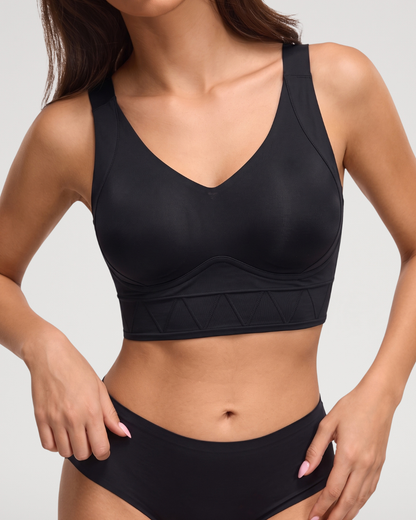 Plus Size Full-Coverage Wireless Padded Jelly T-Shirt Bra