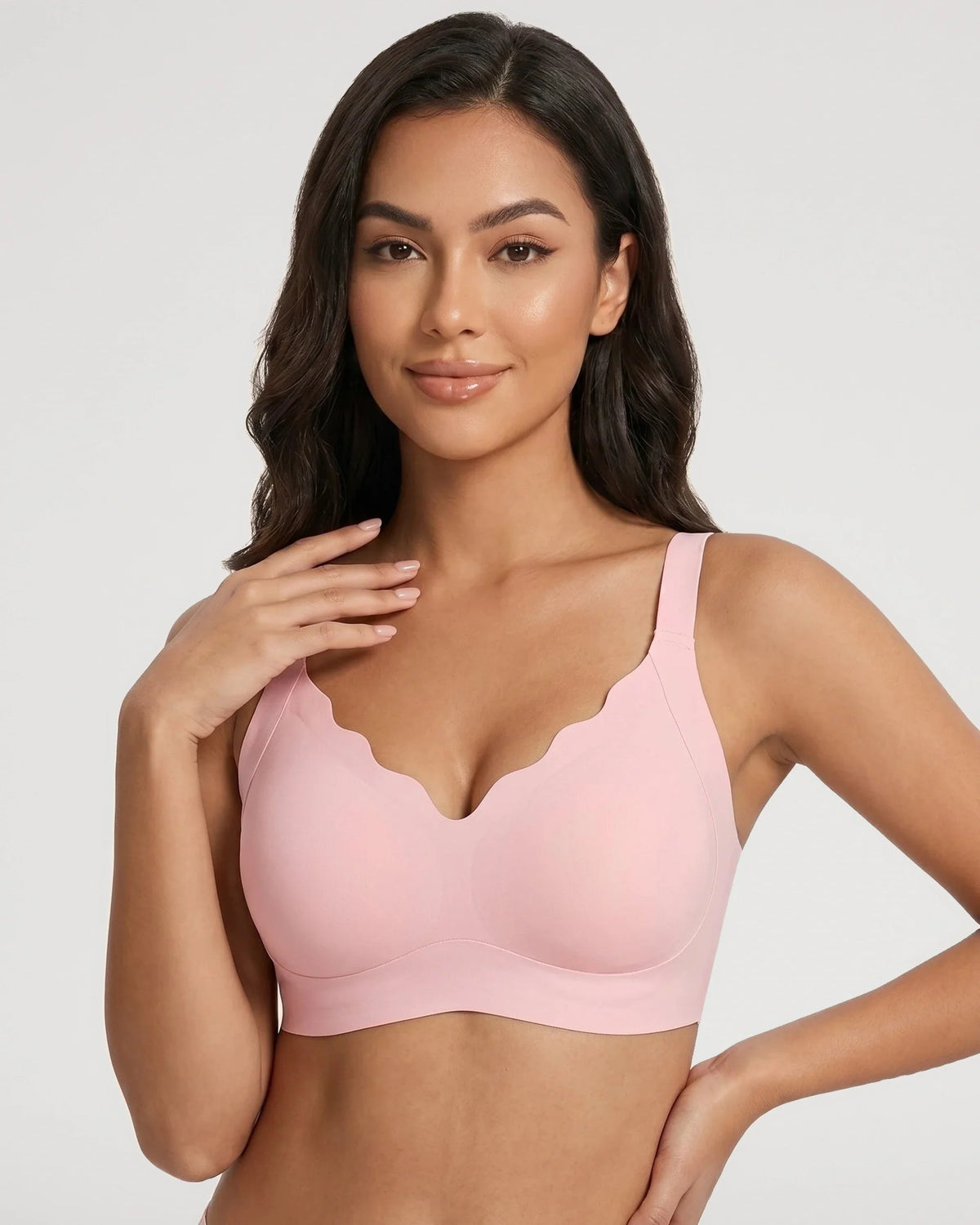 Scalloped Push-Up Jelly Bra