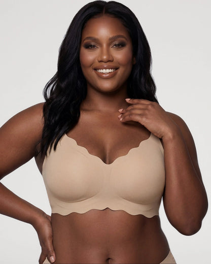 Seamless Scalloped Jelly Bra