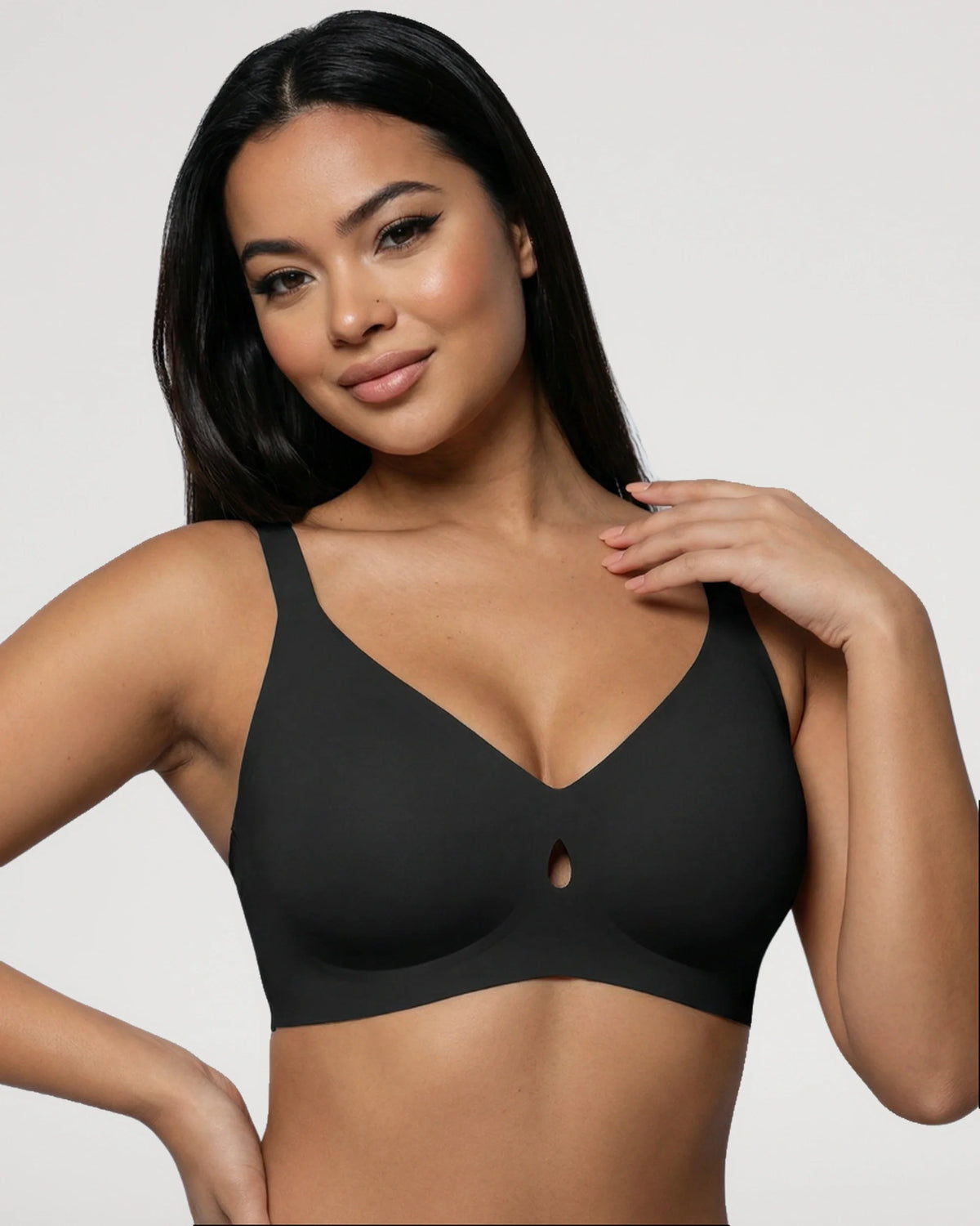 Wireless Jelly Push-Up Plunge Bra