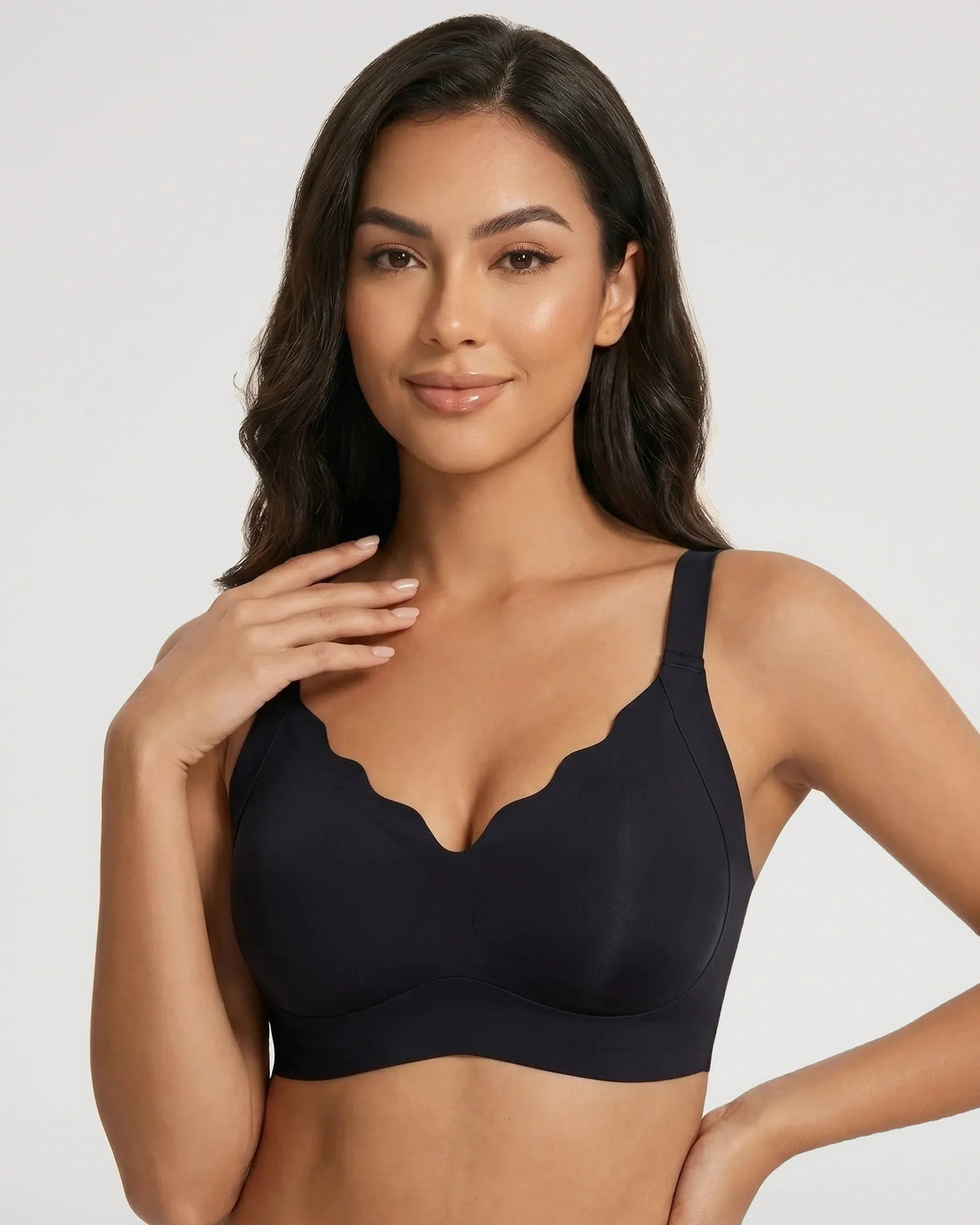 Scalloped Push-Up Jelly Bra [BOGO]