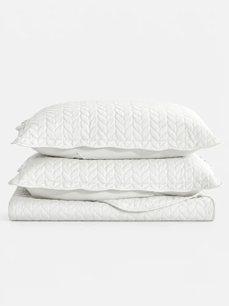 Lightweight Quilted Coverlet Bedspread Set