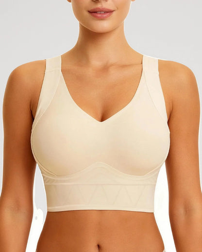 Plus Size Full-Coverage Wireless Padded Jelly T-Shirt Bra
