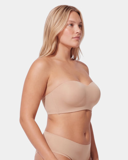 Molded Underwire Strapless Bandeau Bra