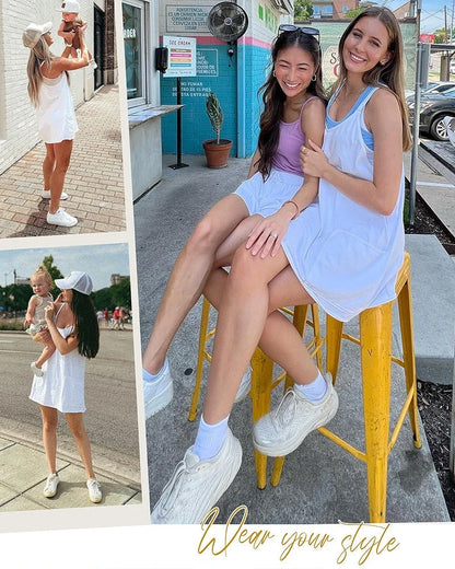 V-Neck Spaghetti Strap Lounge Romper Dress