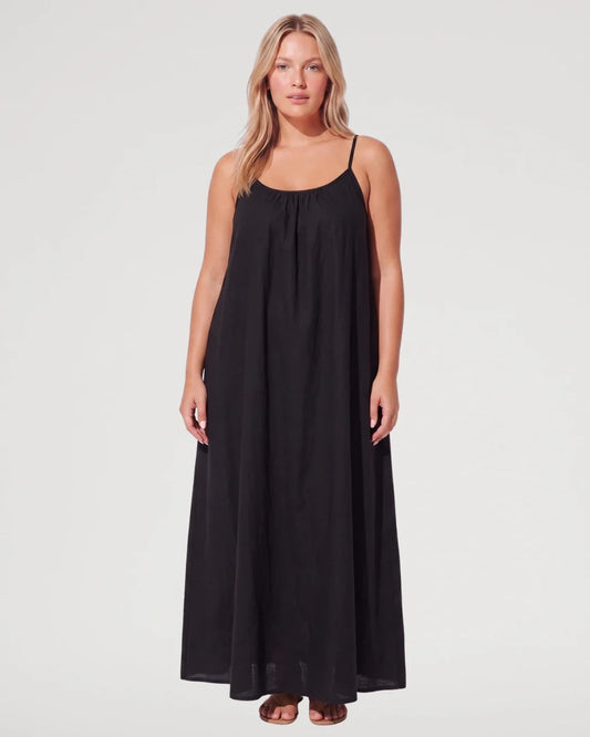 Backless Flowy Cami Maxi Dress