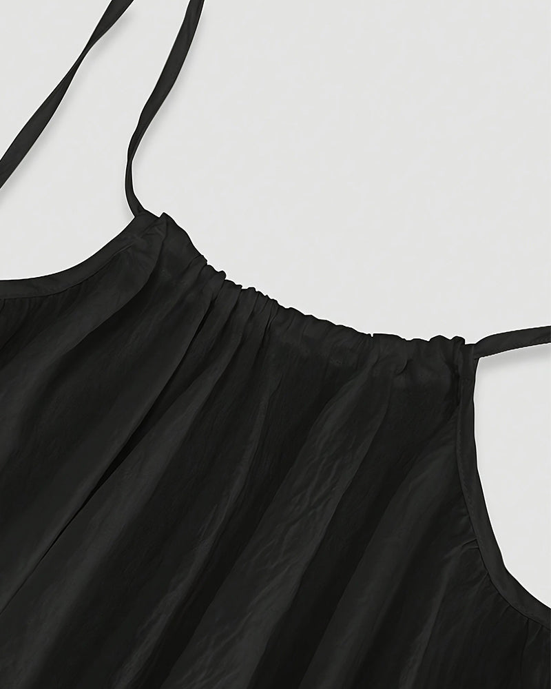 Backless Flowy Cami Maxi Dress