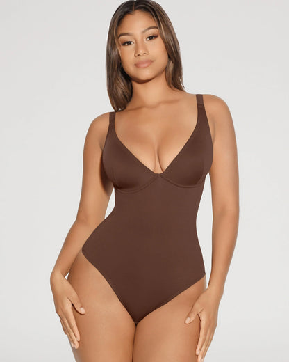 V-Neck Tummy Control Sculpt Bodysuit [BOGO]