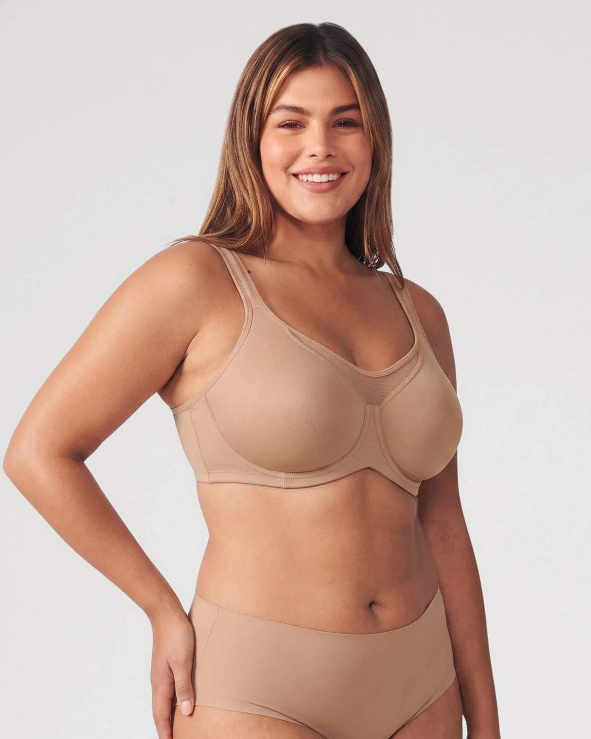 Full-Coverage Unlined Minimizer Underwire Bra