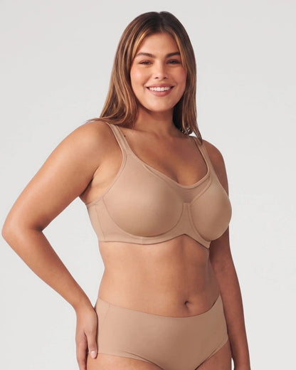 Full-Coverage Unlined Minimizer Underwire Bra