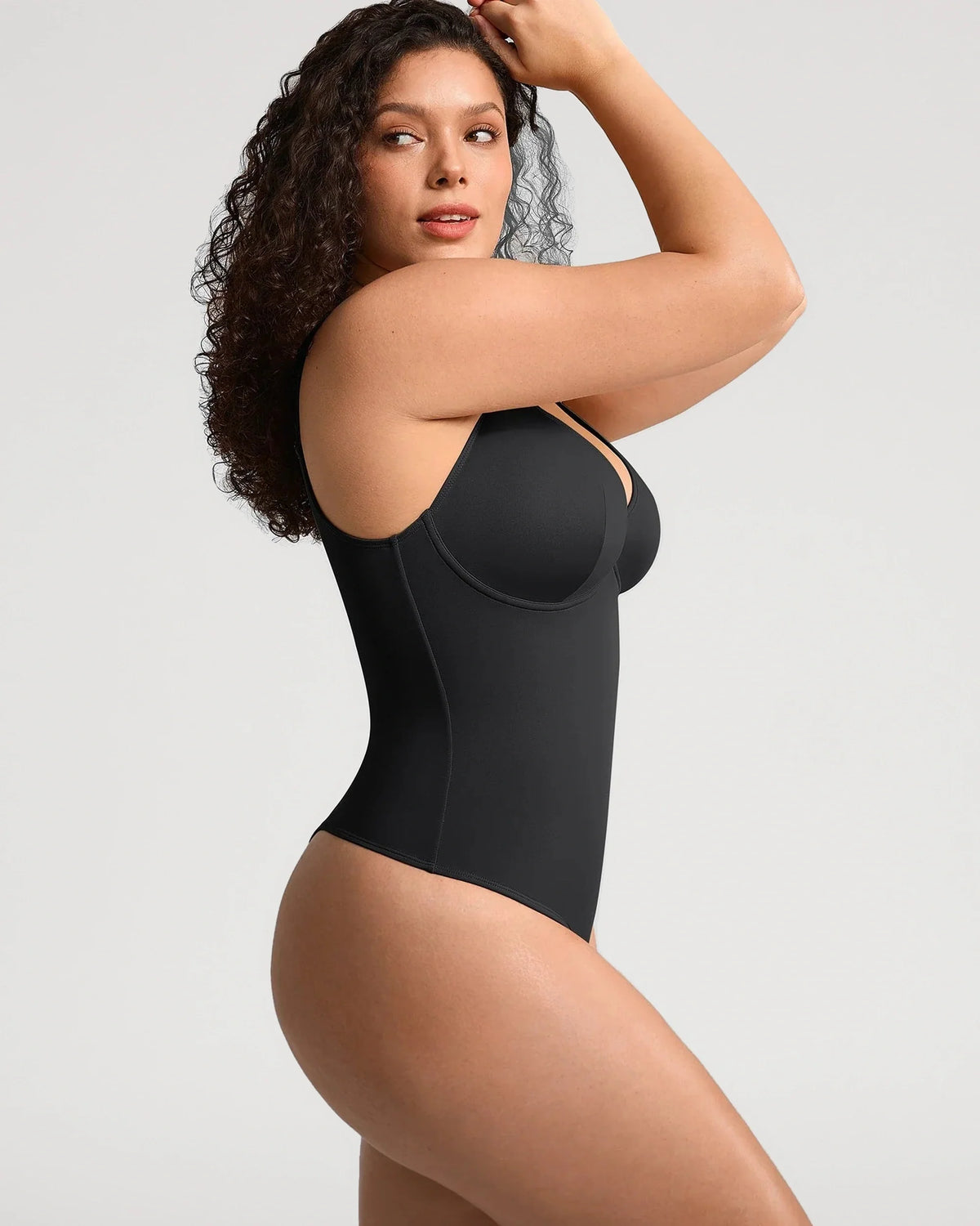 V-Neck Tummy Control Sculpt Bodysuit