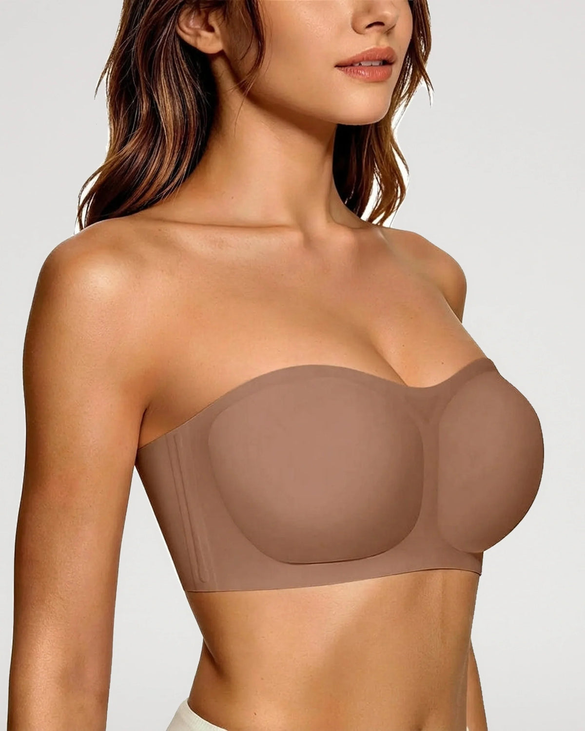 Seamless Strapless Bra Wireless Anti-Slip Push Up Jelly Bra [BOGO]