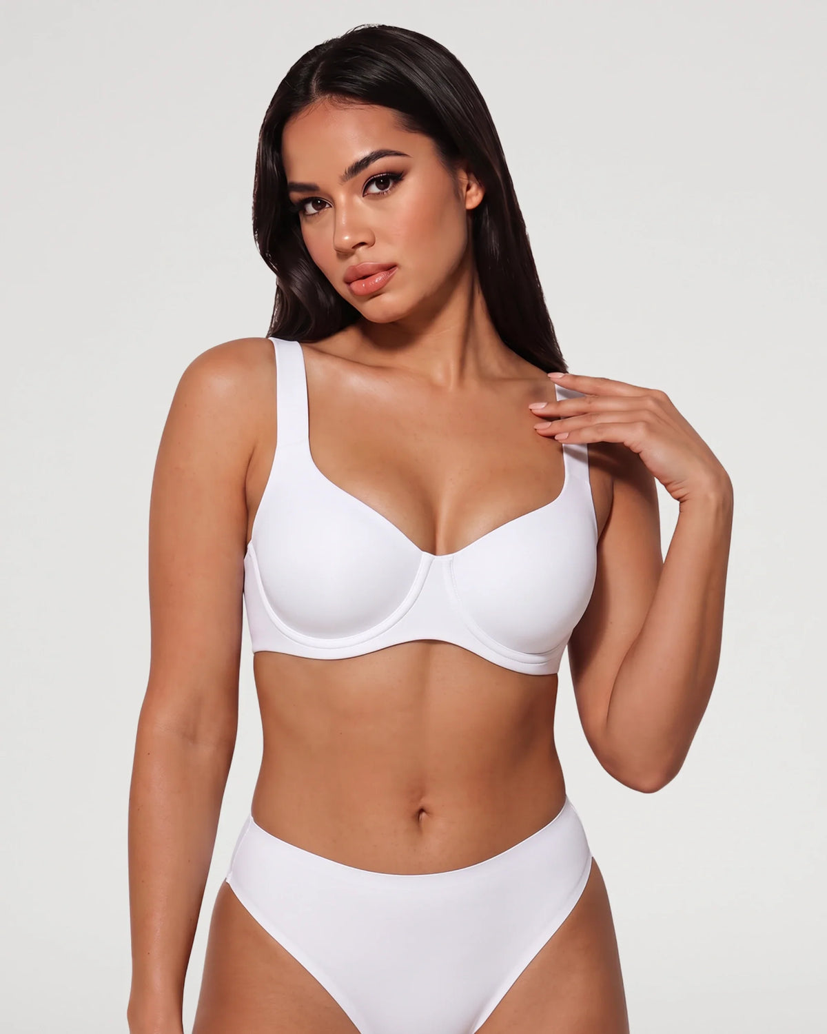 Seamless Unlined Balconette Underwired Bra