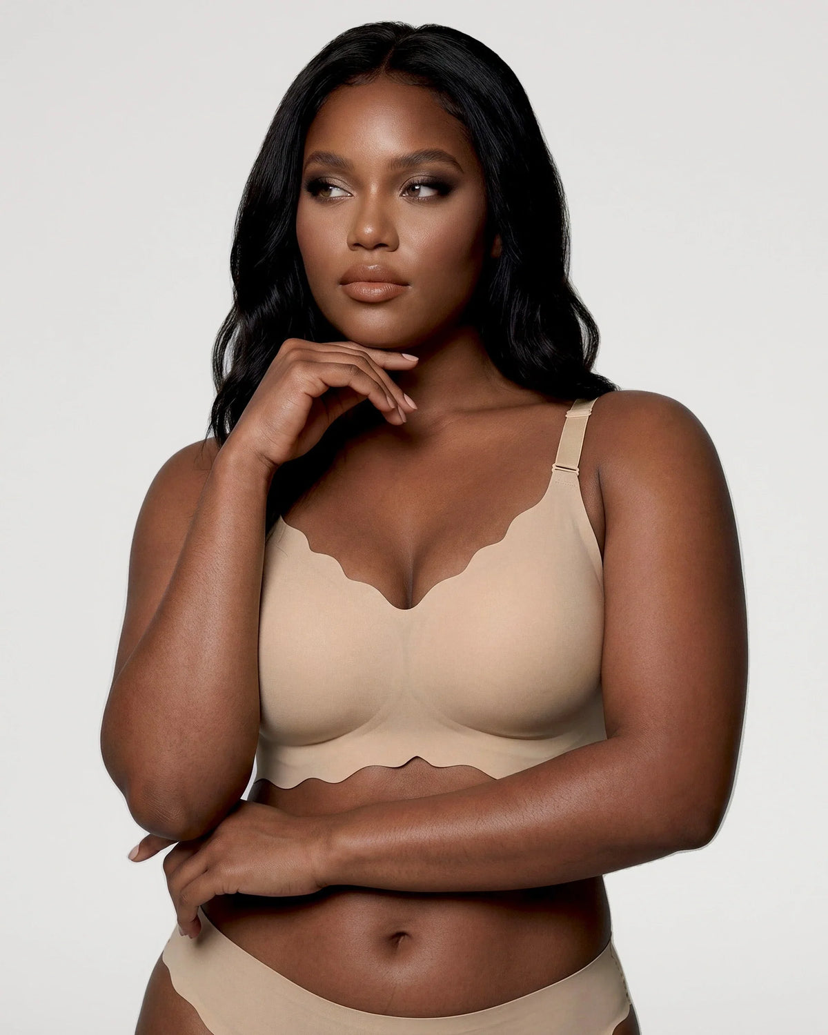 Seamless Scalloped Jelly Bra [BOGO]