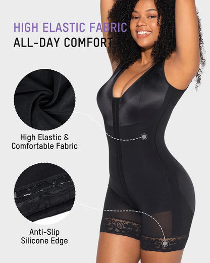 Extra Firm Post Surgery Full Body Shaper Zipper Crotch Fajas [BOGO]