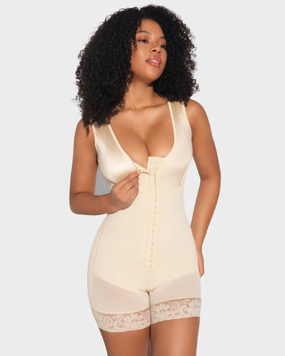 Extra Firm Post Surgery Full Body Shaper Zipper Crotch Fajas [BOGO]
