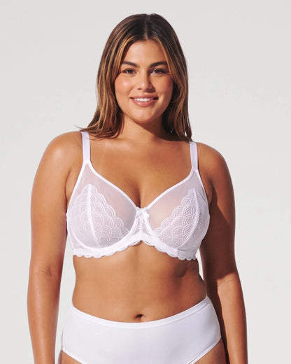 Lace Unlined Underwired Minimizer Bra [BOGO]