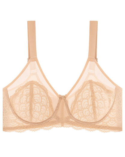 Lace Unlined Underwired Minimizer Bra