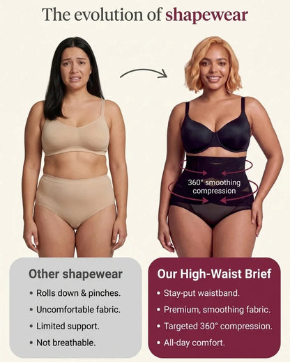 High-Waisted Tummy Control Shaping Briefs