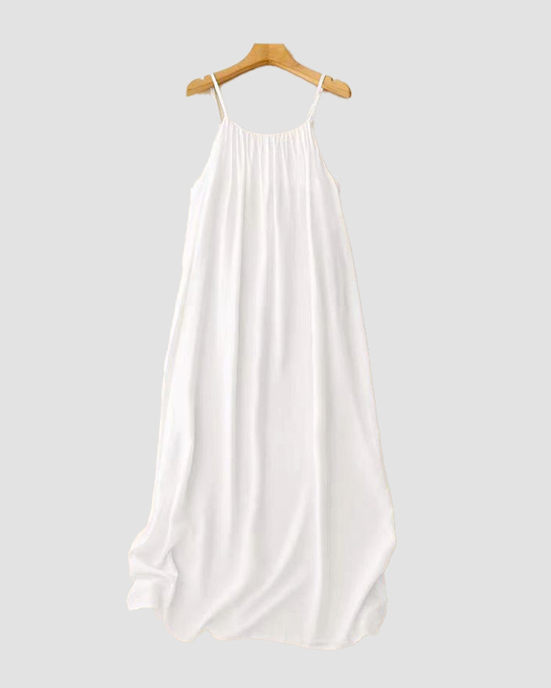 Backless Flowy Cami Maxi Dress