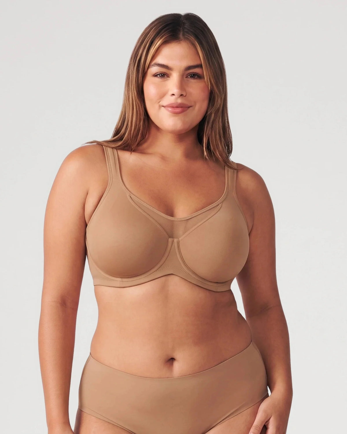 Full-Coverage Unlined Minimizer Underwire Bra