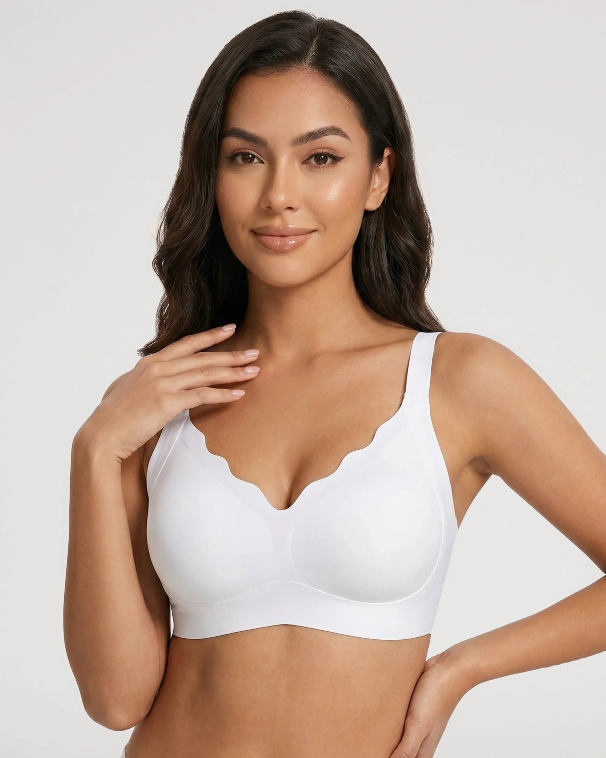 Scalloped Push-Up Jelly Bra