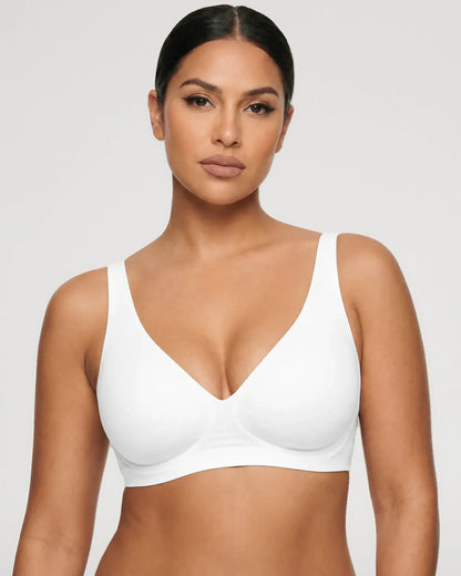 Seamless Wireless Plunge Push-Up Jelly Bra