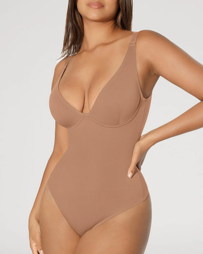 V-Neck Tummy Control Sculpt Bodysuit [BOGO]