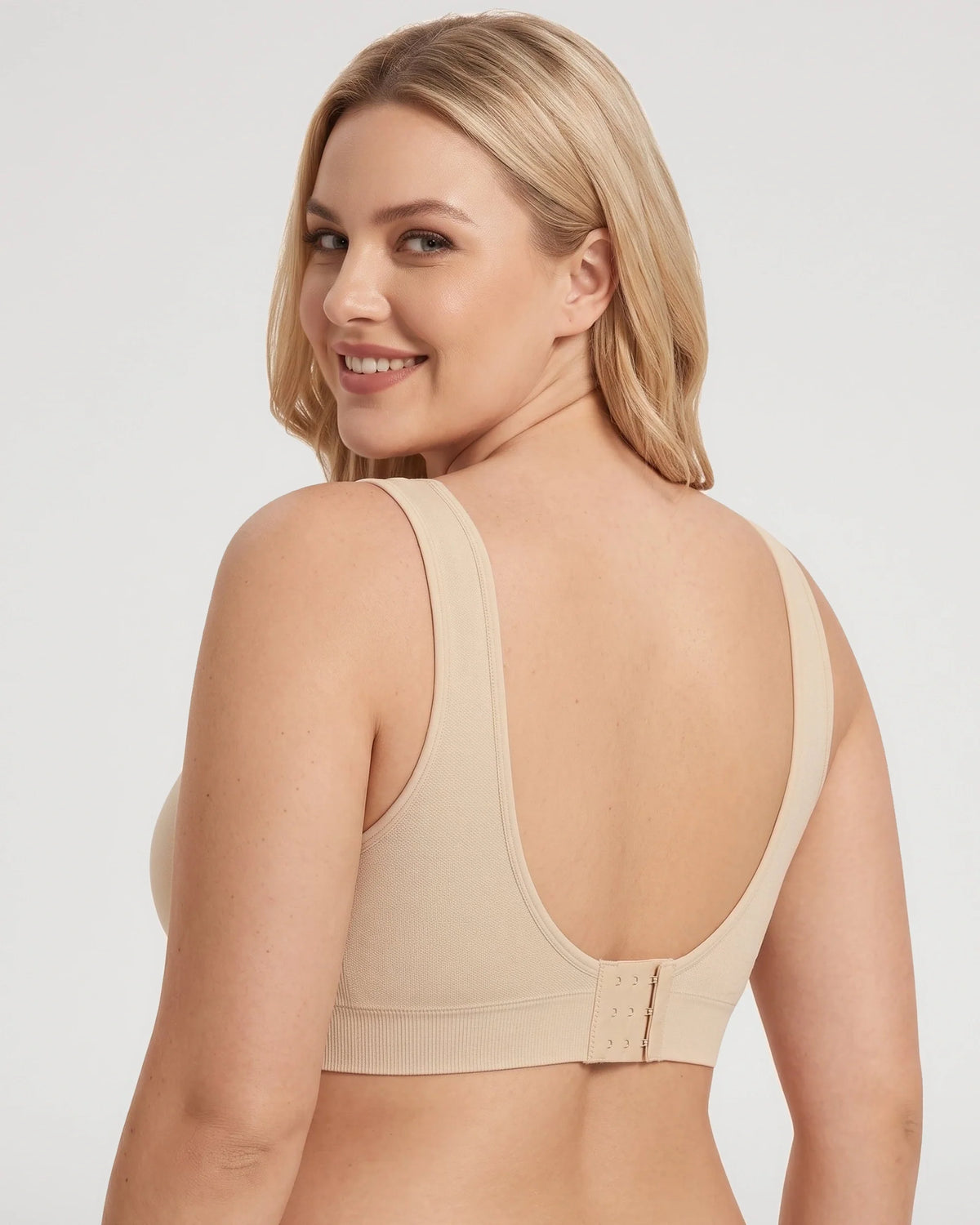 Comfort Wireless Full Coverage Push Up U Back Bra