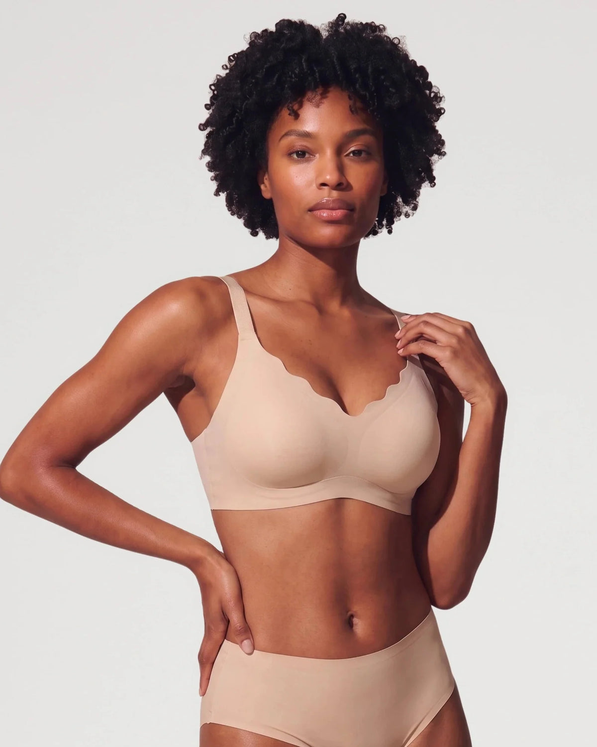 Scalloped Push-Up Jelly Bra