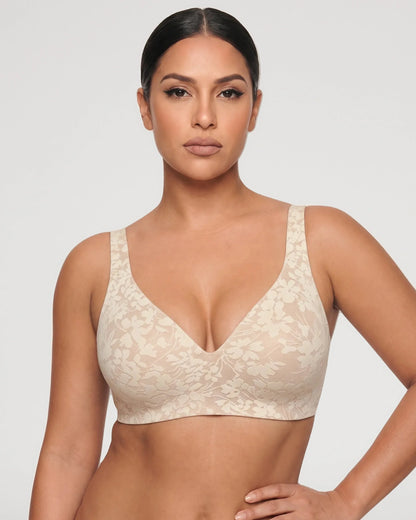 Seamless Wireless Plunge Push-Up Jelly Bra [BOGO]