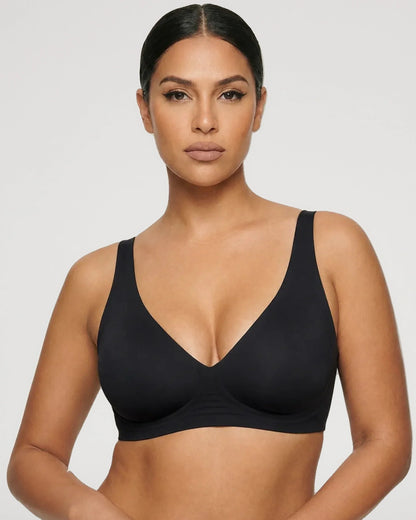 Seamless Wireless Plunge Push-Up Jelly Bra