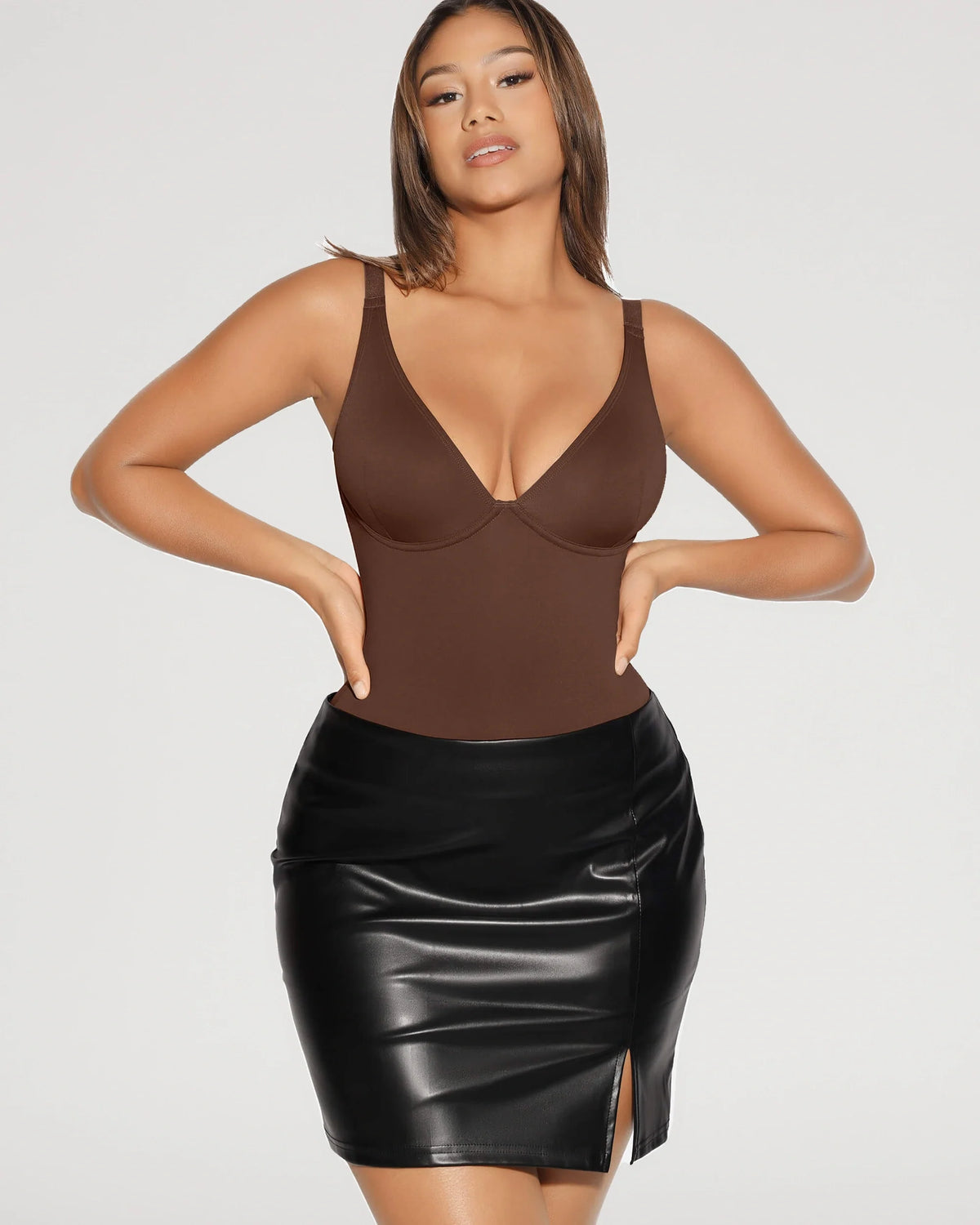 V-Neck Tummy Control Sculpt Bodysuit [BOGO]