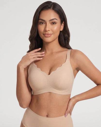 Scalloped Push-Up Jelly Bra